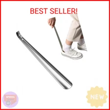 Shoe Horn Long Handle for Seniors,16.5" Long Metal Shoehorns for Men Women Kids,