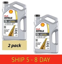 2 pack - Shell Rotella T5 Synthetic Blend 15W-40 Diesel...1 Gallon (W16)