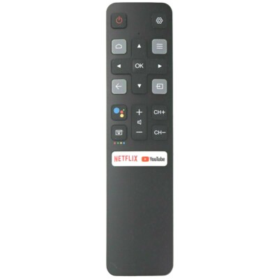 Remote Control for TCL TV RC802V FNR1 with Netflix and YouTube Keys