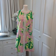 Lilly Pulitzer Womens Flamingo Print Sleeveless Mini Dress SM