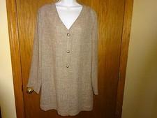 NEW WOMEN'S BRIDGETOWN BROWN CAREER JACKET/BLAZER SIZE L LONG MSP 58.00
