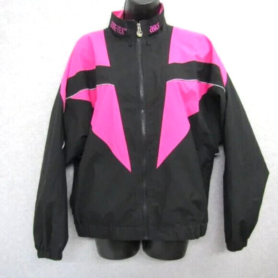 Asics Gore Tex Womens Jacket Large Pink Long Sleeve Full Zip Running