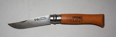 Opinel No.8 Carbon Steel Folding Pocket Knife Lame Acier MADE IN FRANCE Vintage