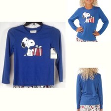 Nite Nite Peanuts by Munki Munki Kids Snoopy Pajama Top Size 6 New