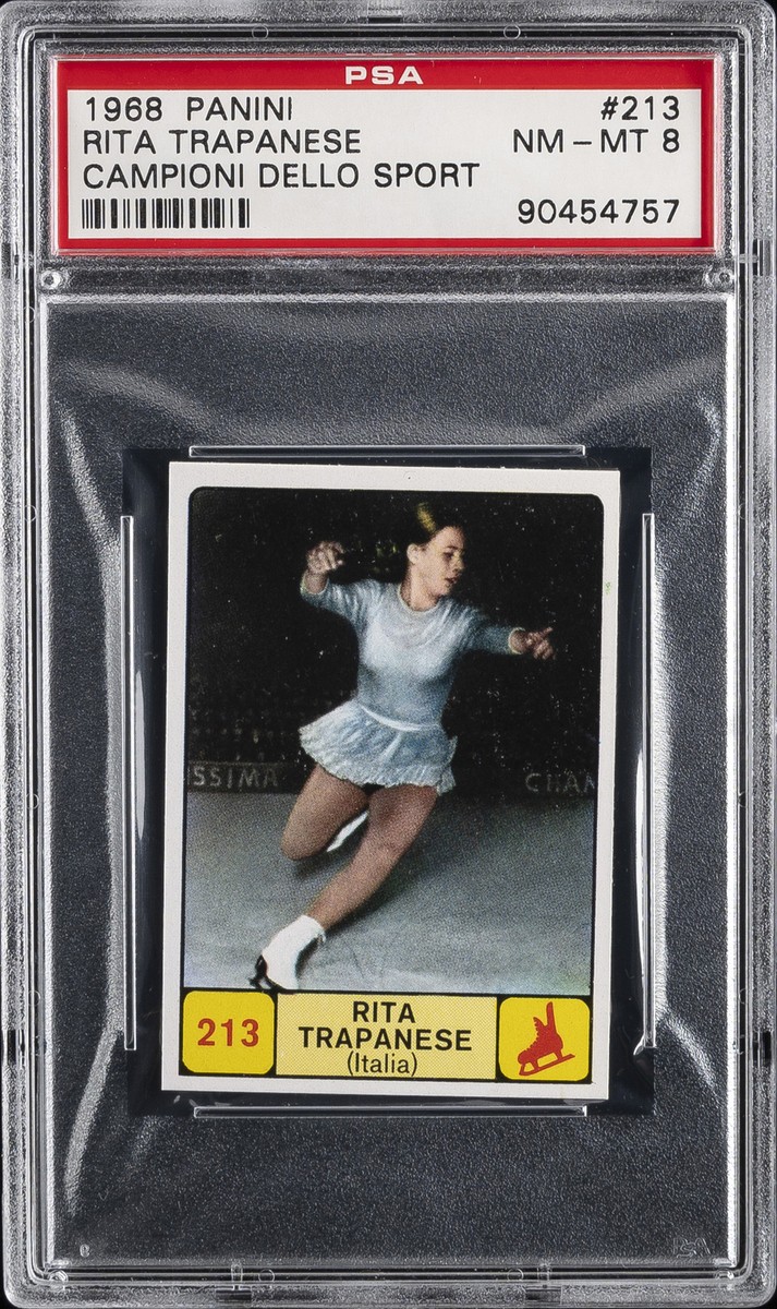1968 PANINI CAMPIONI DELLO SPORT #213 RITA TRAPANESE PSA 8 | eBay