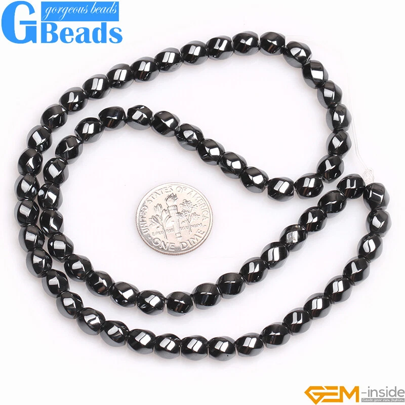 Black Hematite Gemstone Beads For Jewelry Making Free Shipping Assorted Shapes - Image 4 of 4