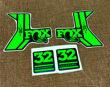 Adesivi per forcella FOX STEP CAST 32 Perform. Elite, verde fluo, lucido