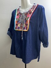Mexican Embroidered Blouse