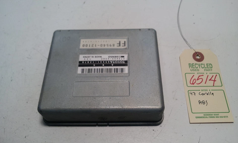 1997 年丰田卡罗拉 ABS 控制模块原始设备制造商 89541-12070 #6514 — 第 3/4 张图片