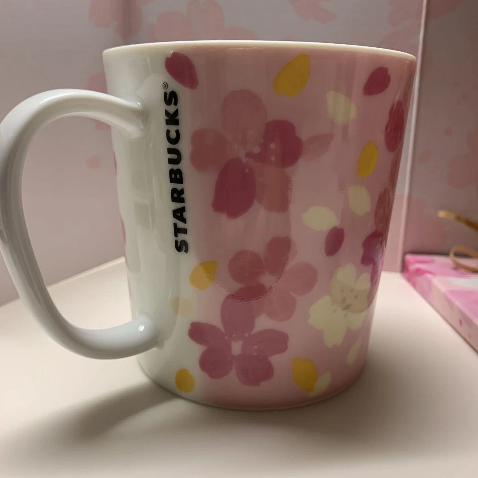 Taza Starbucks Sakura Logo Flor Rosa Flor de Cerezo Caja Original 2019 Japón Foto 2 de 4