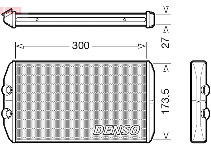 DENSO DRR12008 Heat Exchanger, interior heating for ,IVECO