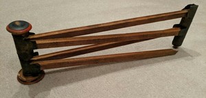 antique wooden marble run