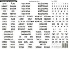 Latarnia morska (314091) Etykiety krajowe ze złotym napisem, Europa Północna i Zachodnia