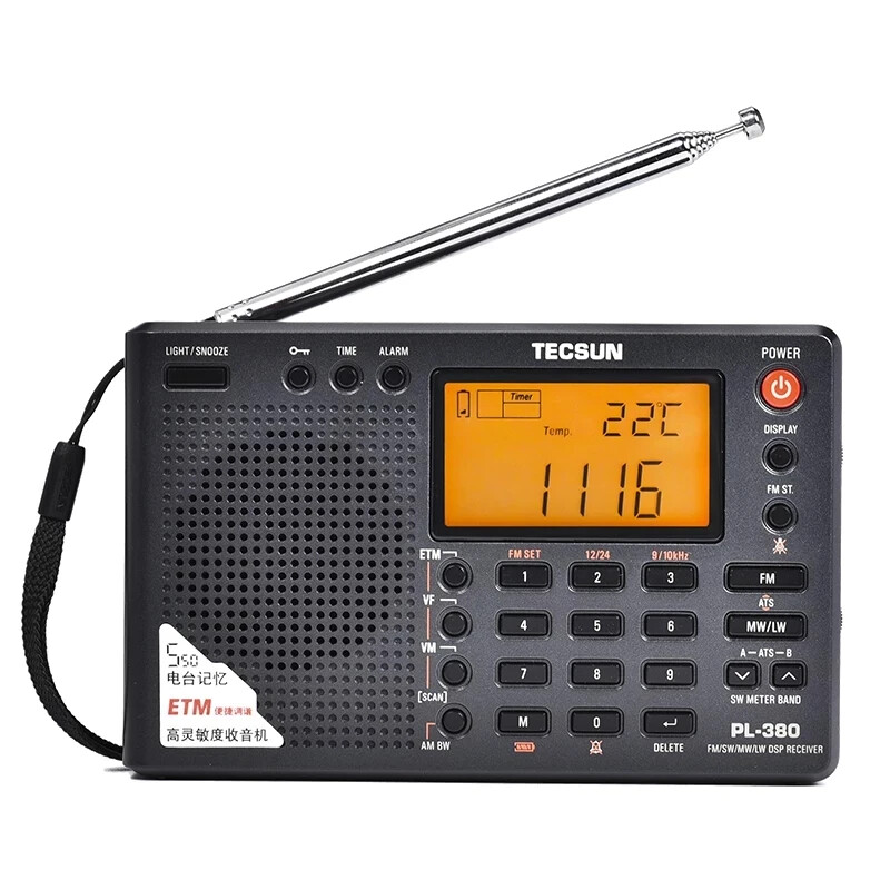 Tecsun PL380 DSP PLL FM/LW/SW/MW Digital Portable Multi Band