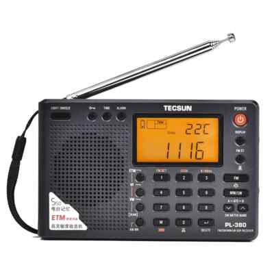 Tecsun PL380 DSP PLL FM/LW/SW/MW Digital Portable Multi Band Stereo Radio Rapid
