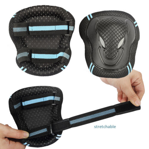 7Pcs Helmet Elbow Knee Wrist Pads for Sports Protective Gear Outfit Safety Set - Picture 5 of 15