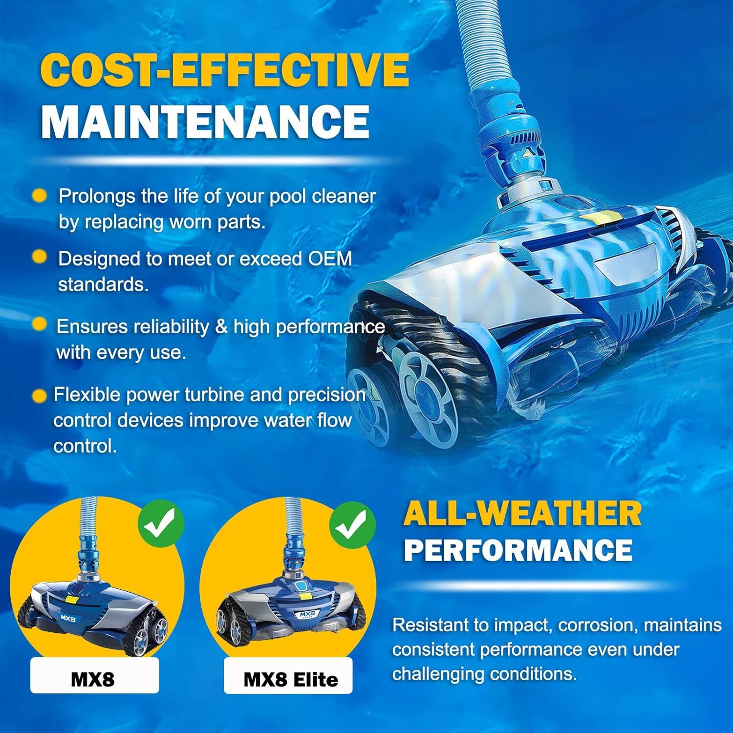 Tune Up Rebuild Kit R0796200 for Zodiac Baracuda MX8 MX8 Elite Pool Cleaners