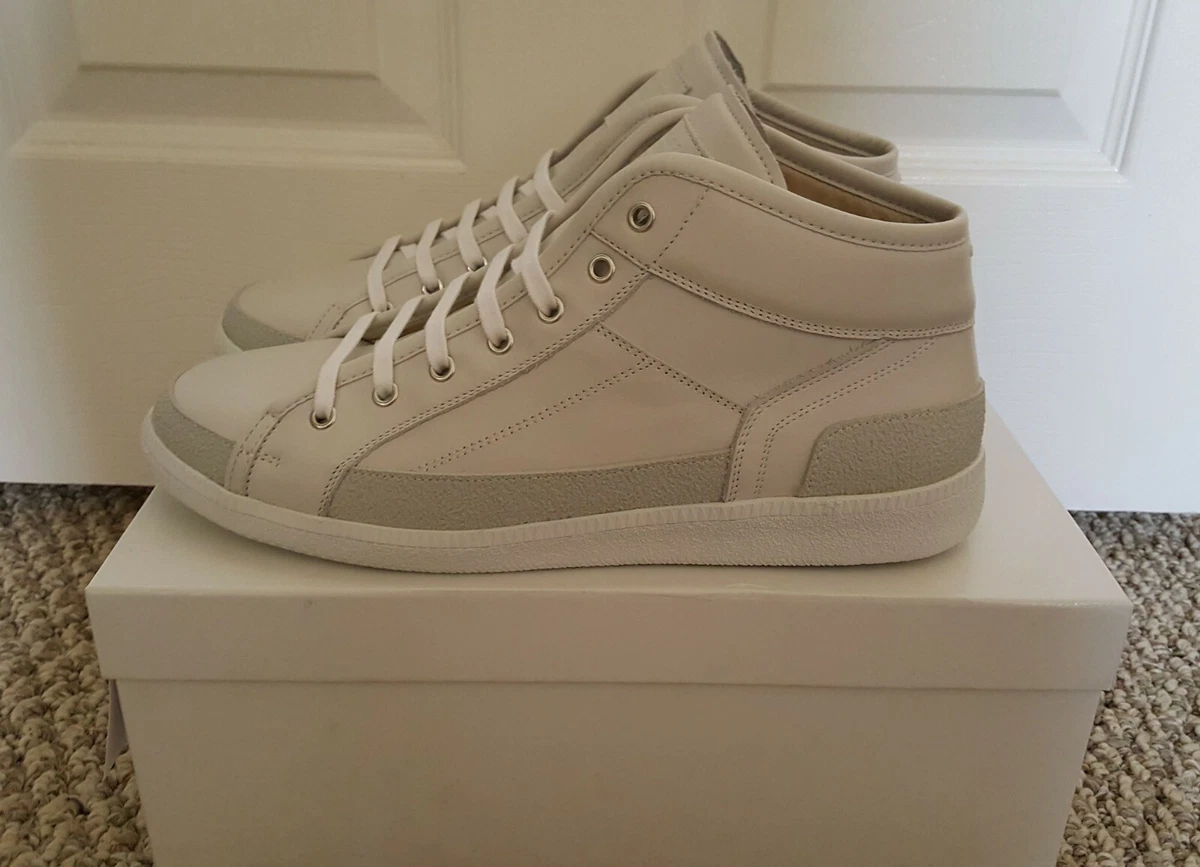 Maison Martin Margiela Sneakers Leather Mid Off White gats size US 11.5 EU 44.5