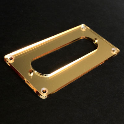 #ad #ad Guitar Parts CONVERSION PICKUP MOUNTING RING Humbucker Single Coil GOLD MIRROR $4.99