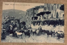 Cartolina animata Fiuggi Via Della Martella Arco Della Lieta Lazio Frosinone