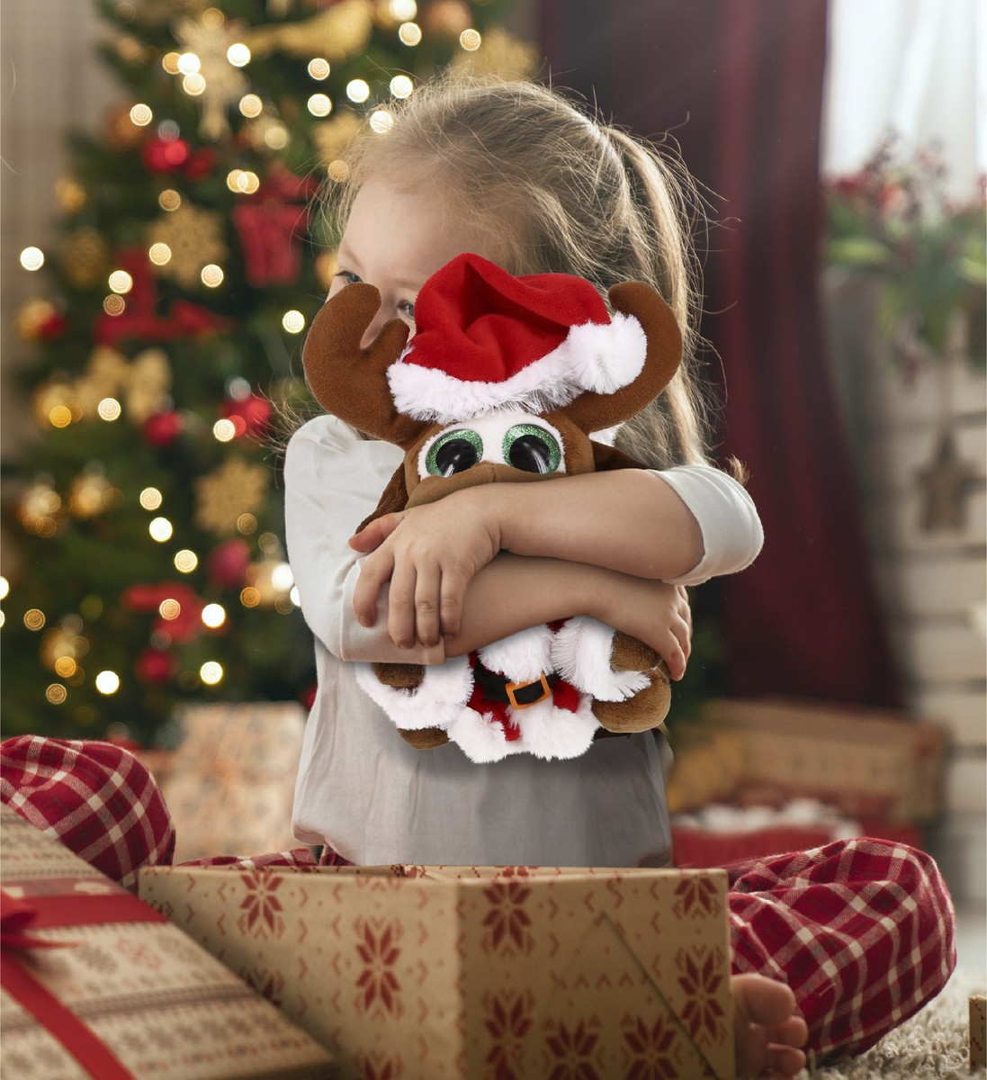 PLUSH SANTA - SPARKLE EYES PLUSH - SMALL MOOSE | eBay
