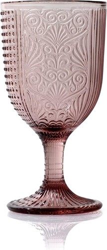 Set Servizio 6 Calici Bicchieri Colorati ARLECCHINO in Vetro Acqua Vino Tavola - Foto 4 di 15
