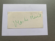 MACHA MERIL firmado vintage escote/tarjeta 10x15 autógrafo