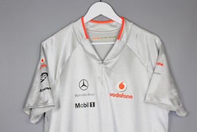 VODAFONE MCLAREN MERCEDES F1 FORMULA ONE RACING TEAM SILVER JERSEY
