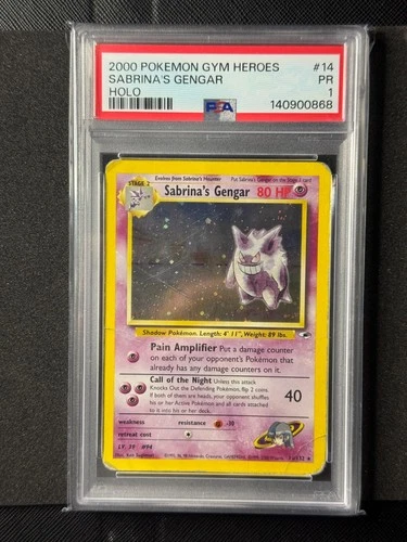 Pokémon TCG Pokémon Sabrina's Gengar Gengar Holo Rare Holo PSA 1