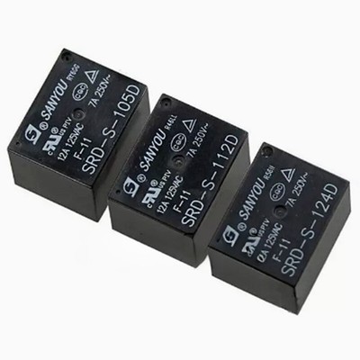 10PCS 5pins 12VDC SANYOU SRD-S-112D 12A 125VAC Power Relay