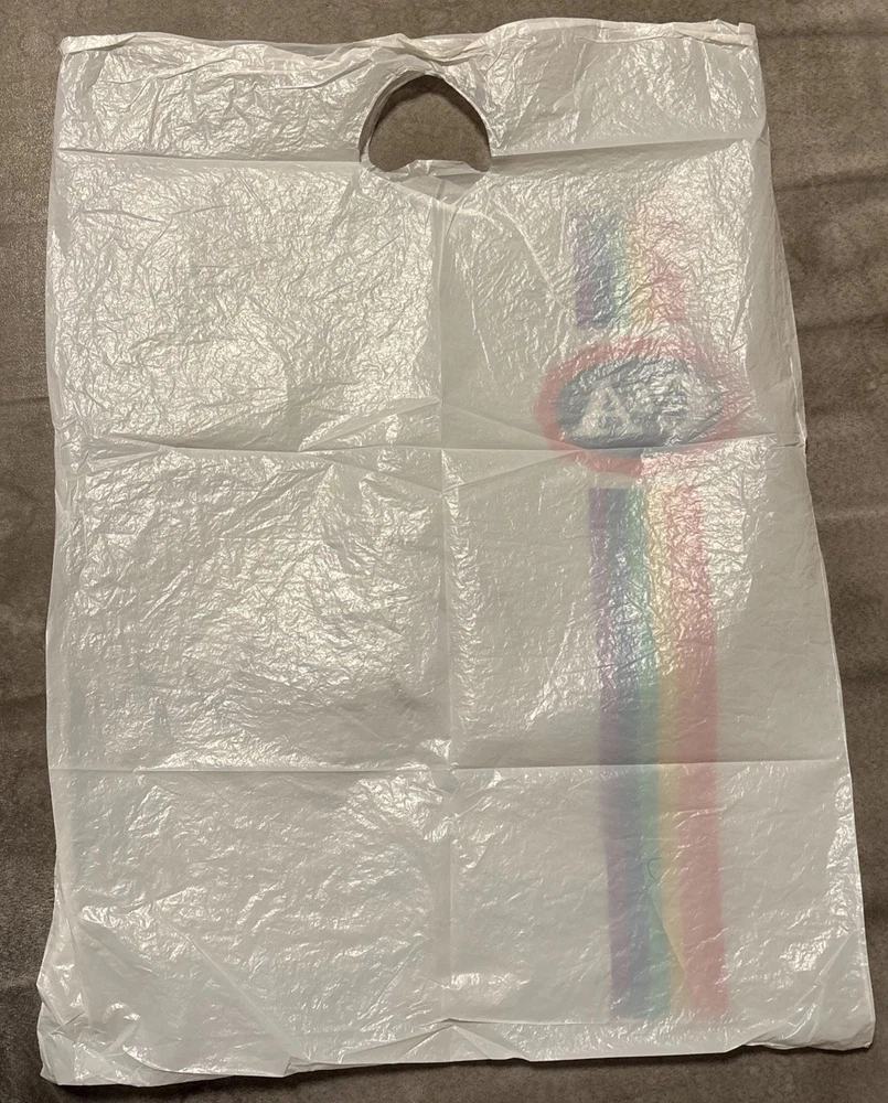 Alte C&A Plasiktüte  ca. 48 cm x 35,5 cm