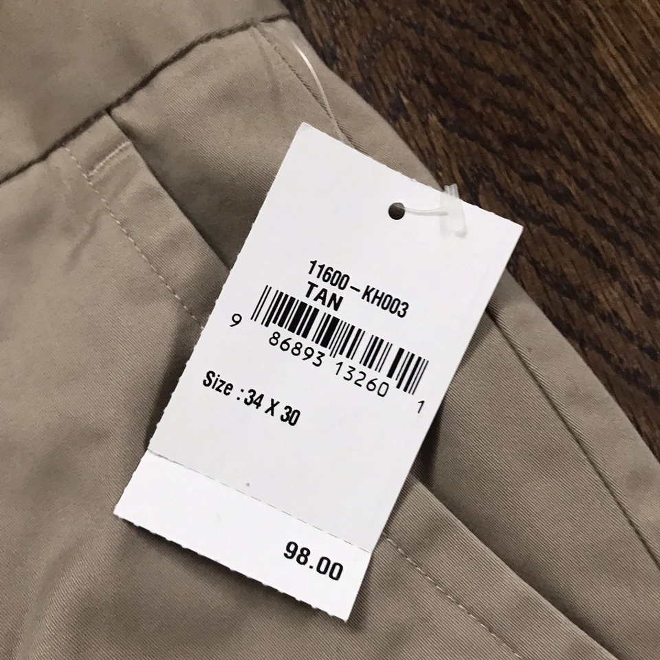 Pantalones chinos Bonobos para hombre 34x30 tostados miércoles elásticos días laborables guerreros nuevos con etiquetas $98 Foto 2 de 4