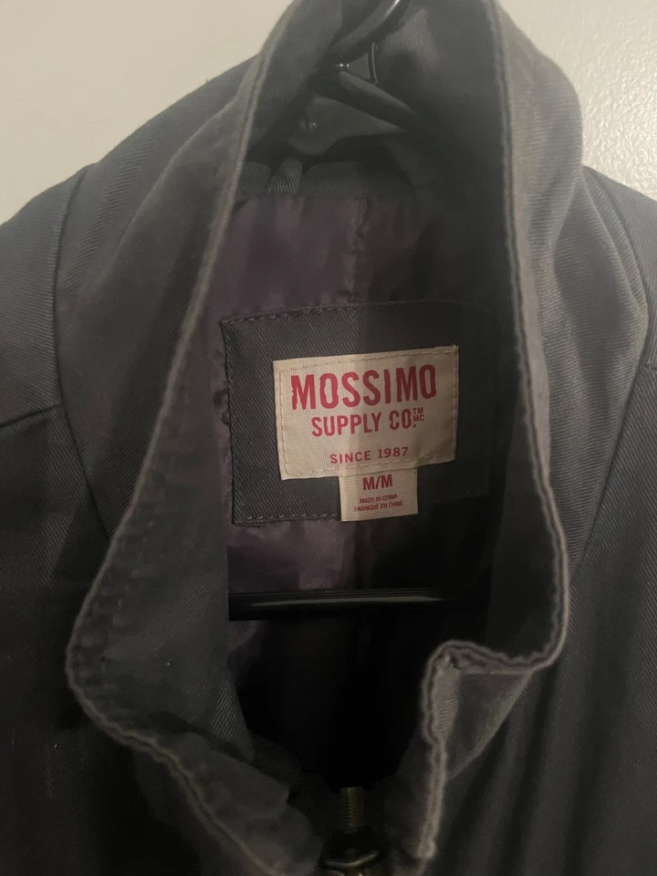 Mossimo SupplyCo. Серая куртка общего назначения средний шнурок флисовый рукав Aztec богемное - Изображение 2 из 3