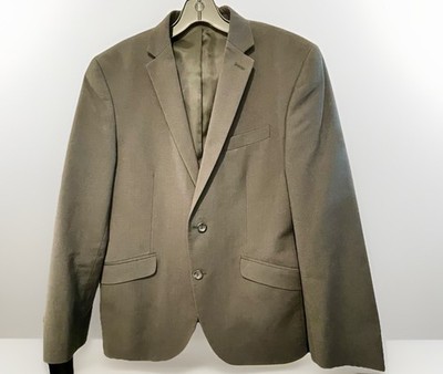 Kenneth Cole Reaction Mens Flex Coat 38S Modern Fit Black Blazer Jacket