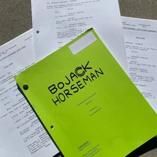 Bojack Horseman The Bojack Show 2015 SCRIPTS SET Table Draft Writers Draft..
