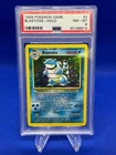 VTG 1999 Pokemon Base Set Unlimited Blastoise #2 2/102 Hiolo Rare PSA 8 NM-MT
