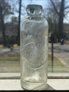 RARE! Ledbetter Produce Co Anniston Alabama Ala Al Hutch Soda Bottle