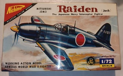 Classic (1964) Nichimo Mitsubishi J-2M3 Raiden (Jack) 1/72, great condition