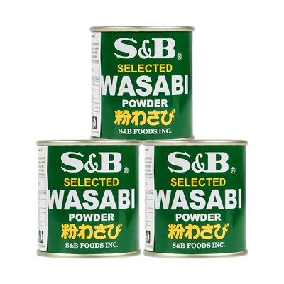 3x30g S&B Wasabipulver für Wasabipaste Wasabi Powder for Wasabi Paste Meerrettic