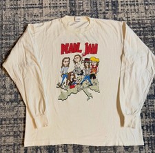 VTG 1992 PEARL JAMMM WORLD JAM EURO TOUR LONG SLEEVE FREESHIP  