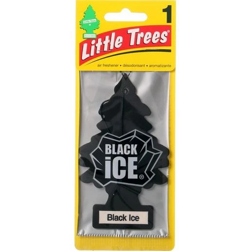 Little Trees Hanging Car & Home Air Freshener - Black Ice- 1 Pack- Free Shipping