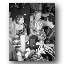 Helen Hayes, Judy Garland Photo 8x10 Hollywood Event 1956 Black And White