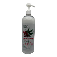 Natural Therapy Hemp Castor Hydrating Conditioner 30.6 fl oz Professional Size 0.65 per fl oz