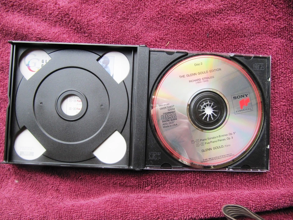 GLENN GOULD Elisabeth Schwarzkopf RICHARD STRAUSS Piano Sonata Enoch Arden SONY Foto 3 de 4