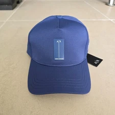 Armani Exchange Men's Classic Cap Blue