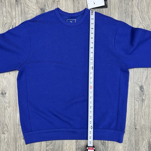 Nike Crewneck Size Medium Mens Blue 24.7 Impossibly Soft Fleece Dri Fit $110 - Picture 3 of 15