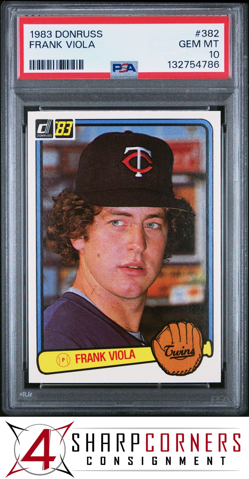1983 DONRUSS #382 FRANK VIOLA RC TWINS PSA 10