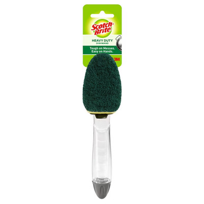 Scotch-Brite Heavy Duty Poly fiber Dish wand with Soap Dispenser