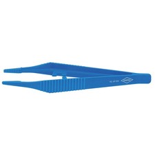 KNIPEX 92 69 84 Plastic Tweezers,Straight,Serrated,5-1/4 PK 10
