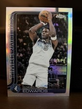 2025-26 Topps Chrome - Anthony Edwards #151 Refractor